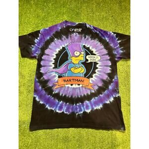 Liquid Blue Bartman Tie-Dye T-Shirt Large